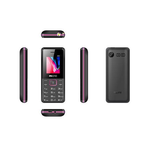 Mione AB5-Dual SIM 1.77" 2000mAh With Camera-Black&Pink(1 YR WRTY)