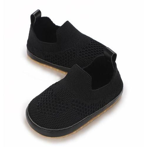 Casual Solid Color Slip On Woven Shoes For Baby Boys Breathable Lightweight Walking Shoes For Spring And Summer