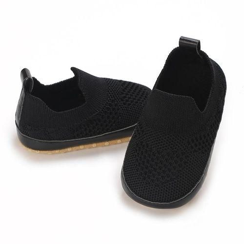 Casual Solid Color Slip On Woven Shoes For Baby Boys Breathable Lightweight Walking Shoes For Spring And Summer