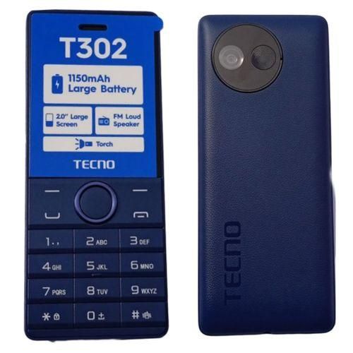 Tecno T302 Dual Sim, FM Loud Speaker, 1150mAh Batter y- Black