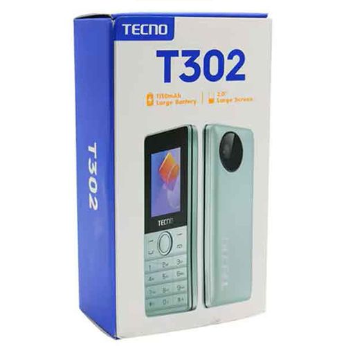 Tecno T302 Dual Sim, FM Loud Speaker, 1150mAh Batter y- Black