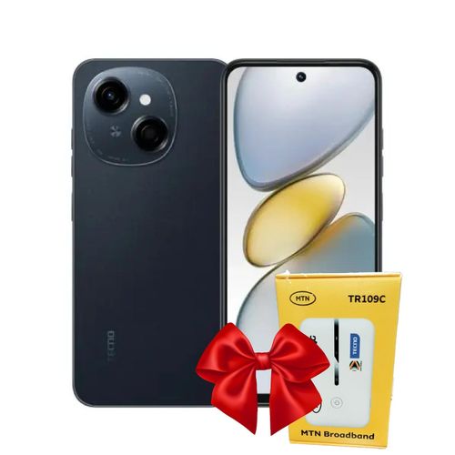 Tecno POP 9 - 4.5G Network 6.67" 6(3+3)GB RAM 128GB ROM 13MP 5000mAh + Free MTN TR109C 4G LTE MIFI