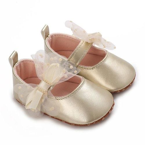 Baby Spring And Summer Cute Bow Soft Sole Princess Flat Shoes 0-18 Months Newborn Leisure Walking Shoes
