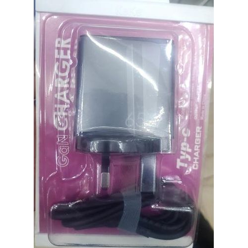 Samsung 65W Twin Pd,USB Phone Charger With C To C Cable, - Black