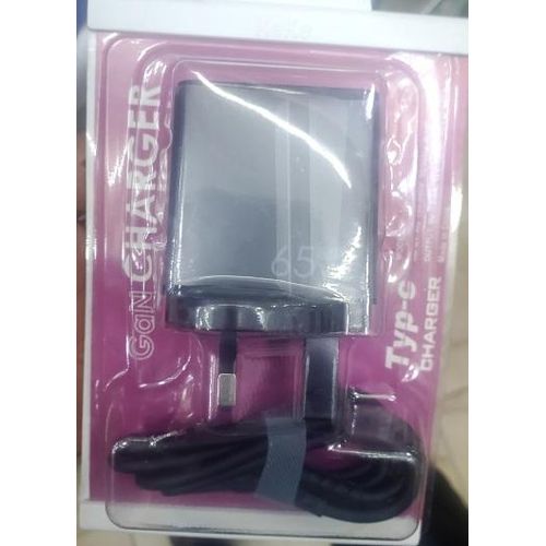 Samsung 65W Twin Pd,USB Phone Charger With C To C Cable, - Black