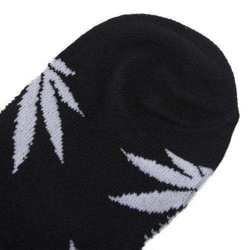915 Generation Marijuana  Leaf Printed Cotton Long Socks black