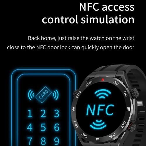 Toumi SK4 1.45inch Bluetooth NFC Sports Smartwatch Black