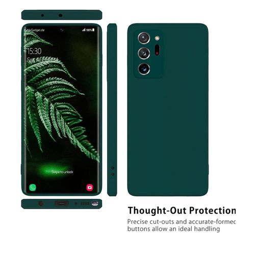 Samsung Galaxy Note 20, Note 20 Ultra Case - Soft Slim Protective TPU Silicone Cover - Moss Green