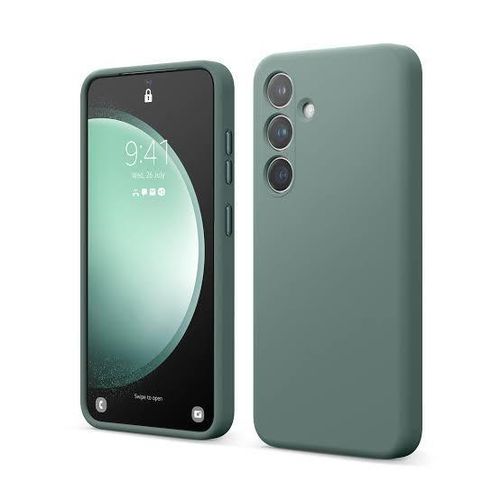 Samsung  Galaxy S23 Luxury Soft Rubber Liquid Silicone Skin Touch Feel Cover Case green