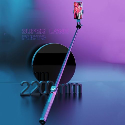 360-Degree Rotating Foldable Bluetooth Selfie Sticks Live Stand, P225 TK -Black