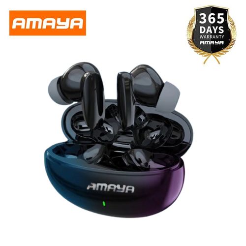 Amaya TK 05 Wireless Sports Earbuds High Quality 5.3 Bluetooth with Over 18 Hours Play Time  - Black