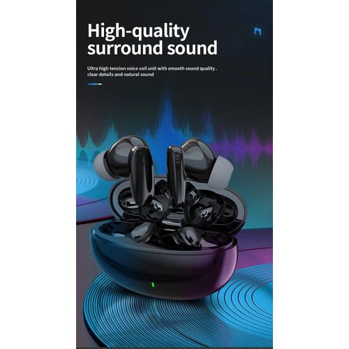 Amaya TK 05 Wireless Sports Earbuds High Quality 5.3 Bluetooth with Over 18 Hours Play Time  - Black