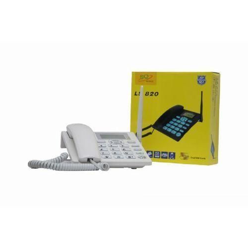 SQ Mobile Home And Office Landline Deskphone LS-820 Dual Sim- Black