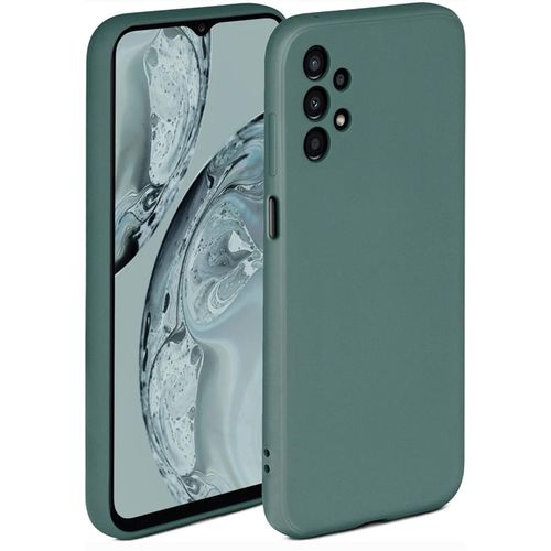Samsung Galaxy A13 4g Luxury Soft Rubber Liquid Silicone Skin Touch Feel Cover Case Green