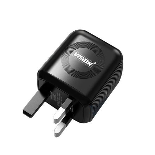 Vision Plus Fast Charger With Micro USB Included VPAD1M - Black