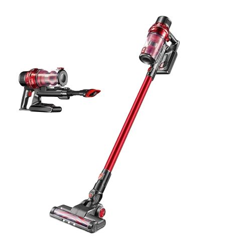 Sokany  Cordless Handheld Vacuum Cleaner, Large Suction - Red