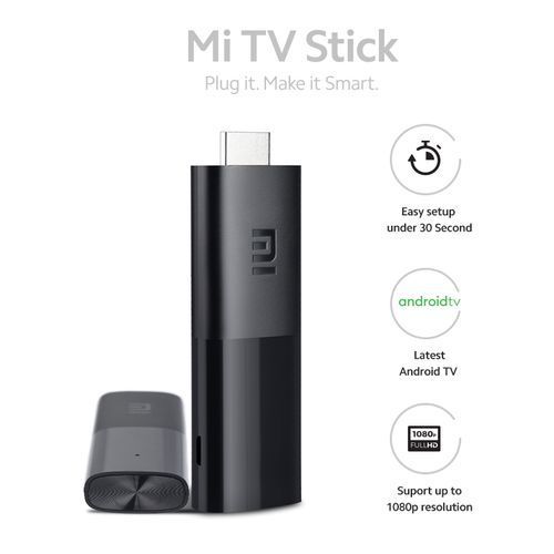 Mi Android Tv Stick with Built in Chrome cast - Black