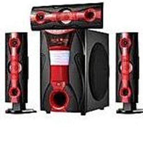 Djack Super Bass Home Speakers, DJ-Q3L - Black,Red