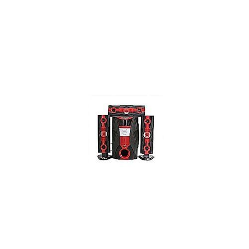 Djack Super Bass Home Speakers, DJ-Q3L - Black,Red