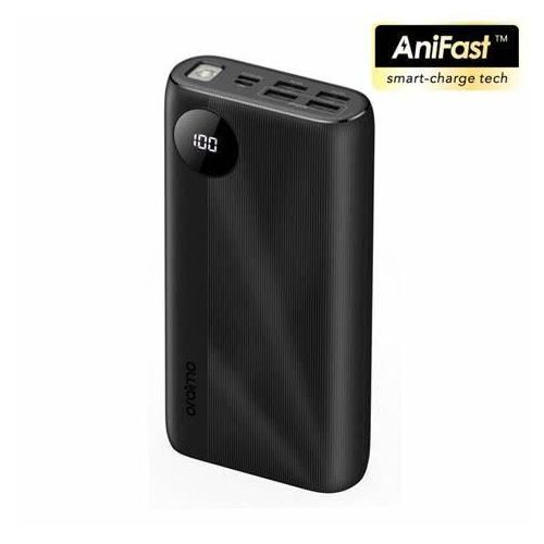 Oraimo Fast-Charging 30,000mAh Power Bank, Ultra-Slim - Smart LED Display, Multiple Device Compatibility.