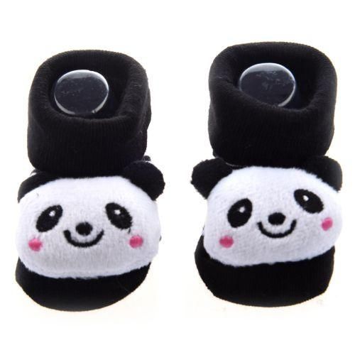 Panda  Irresistibly Cute Baby Boy Girl 3D Bootie Socks Anti  Non Slip 012 months