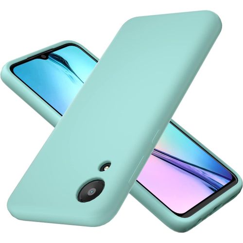 Samsung Galaxy A03, A03s, A03 Core, A04. A04s, A04 Core Silicon Phone Cover Case-Sky Blue