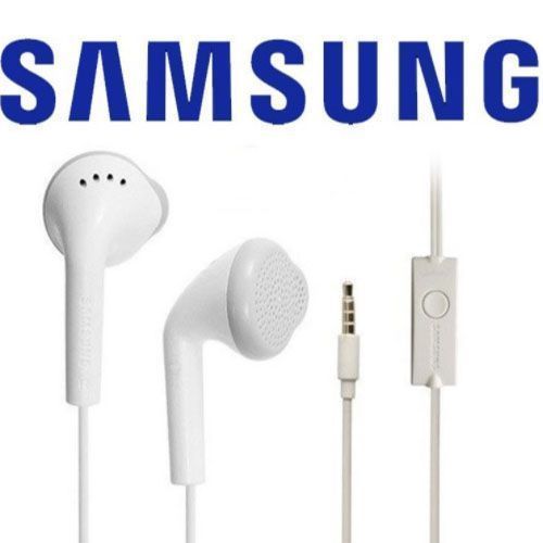Samsung Earphones with Mic, Bass Headsets - White