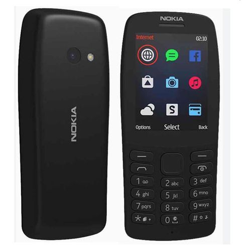 Nokia 210 Dual Sim - Flash Camera, Torch, FM Radio -Black (1 YR WRTY)