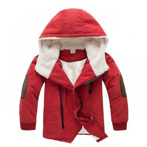 2-10 Year Winter Plus Wool Warm Girls Boys Thick Cotton Jacket Hoodie For Boy Kids Cold Outerwear NO5274