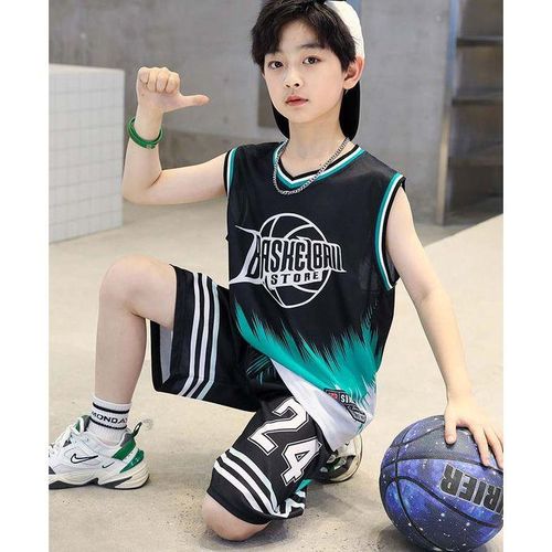 Boys Basketball Jersey Uniforms Children Basketball Shirt Shorts Youth College