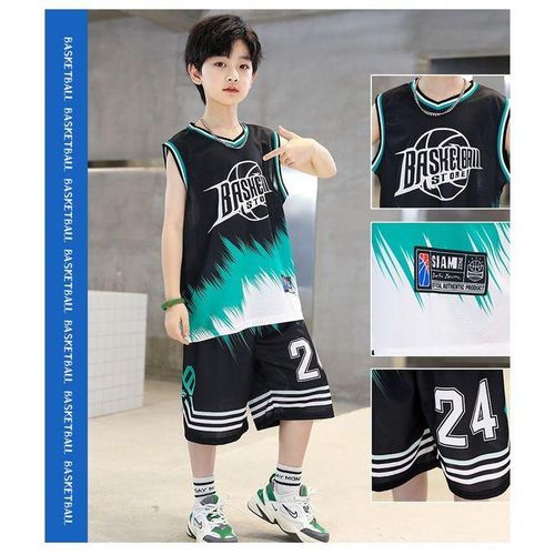 Boys Basketball Jersey Uniforms Children Basketball Shirt Shorts Youth College