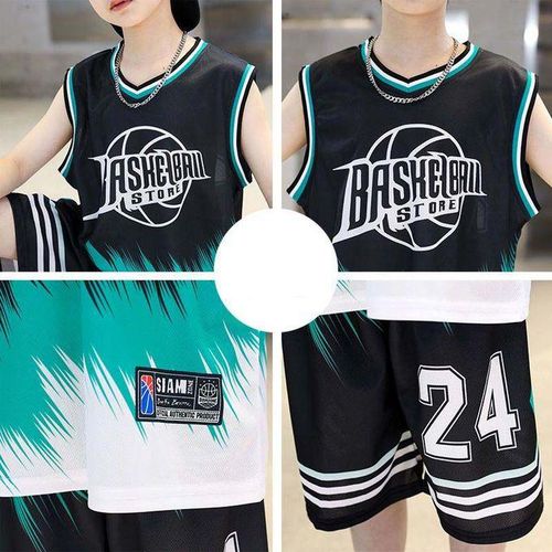 Boys Basketball Jersey Uniforms Children Basketball Shirt Shorts Youth College