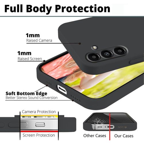 Samsung Galaxy A20, A21, A22 4G, A23, A24, A25 Silicon Phone Cover-Black