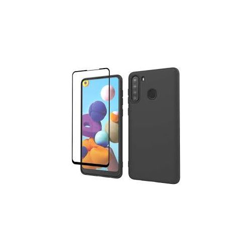 Samsung Galaxy A20, A21, A22 4G, A23, A24, A25 Silicon Phone Cover-Black