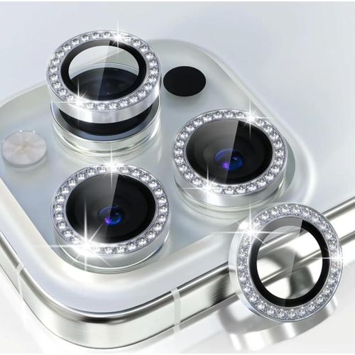Universal IPhone 11 11 Pro 11 Pro Max Point Drill Camera Lens Protector Circle Camera Glass Protector Diamond Silver