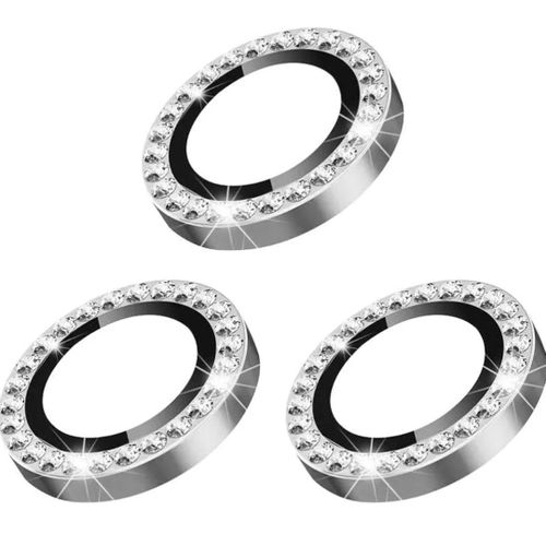 Universal IPhone 11 11 Pro 11 Pro Max Point Drill Camera Lens Protector Circle Camera Glass Protector Diamond Silver