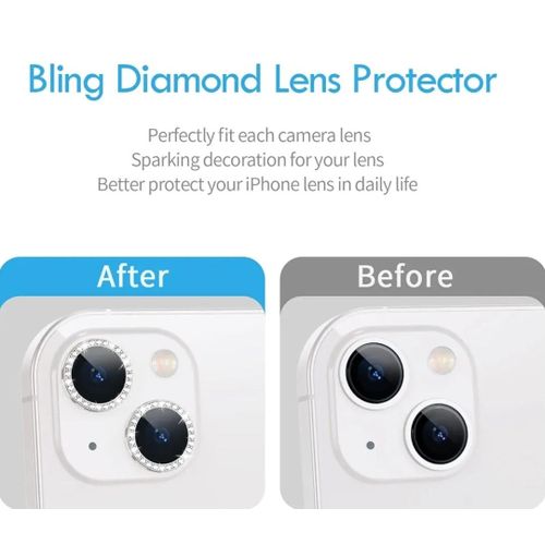 Universal IPhone 11 11 Pro 11 Pro Max Point Drill Camera Lens Protector Circle Camera Glass Protector Diamond Silver