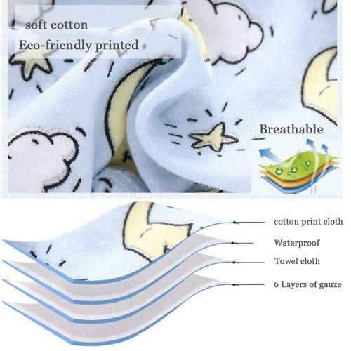 6 Layer Baby Diaper Waterproof Reusable Cloth Diaper