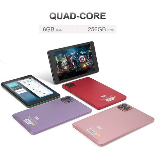 C Idea 8-inch Tablet, Sim Dual Camera Android 12, 8+256GB Tablet, Red