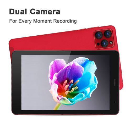 C Idea 8-inch Tablet, Sim Dual Camera Android 12, 8+256GB Tablet, Red