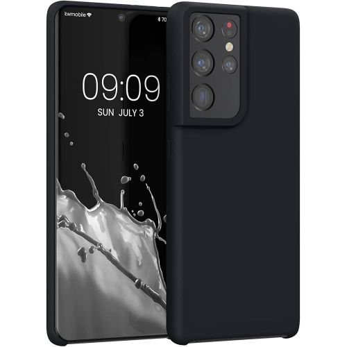 Samsung Galaxy S20 Fe, S20, S20 Plus, S20 Ultra, S21, S21 Plus, S21 Ultra, S22, S22 Plus, S22 Ultra, S23, S23 Plus, S23 Ultra Silicone Case,Soft Touch Premium Liquid Rubber Shockproof Phone Cover- Black
