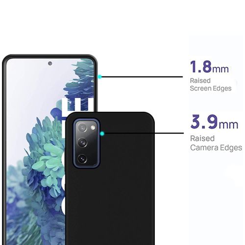 Samsung Galaxy S20 Fe, S20, S20 Plus, S20 Ultra, S21, S21 Plus, S21 Ultra, S22, S22 Plus, S22 Ultra, S23, S23 Plus, S23 Ultra Silicone Case,Soft Touch Premium Liquid Rubber Shockproof Phone Cover- Black