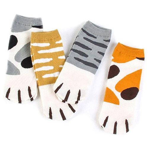 915 Generation Women's Cute Kitty Cat Paws Socks With Paw Pattern On Toes,