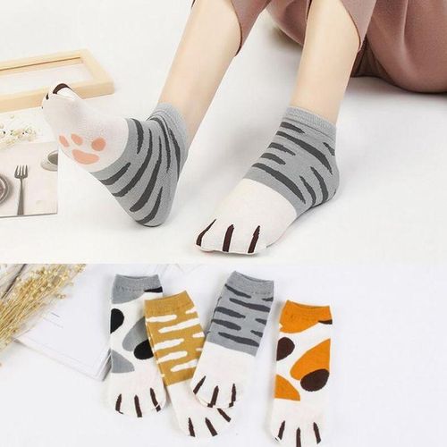 915 Generation Women's Cute Kitty Cat Paws Socks With Paw Pattern On Toes,