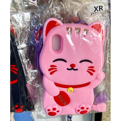 Apple iPhone XR Cute Pink Cartoon Character Phone Case For iPhone XR Phone Case and Phone Cover.
