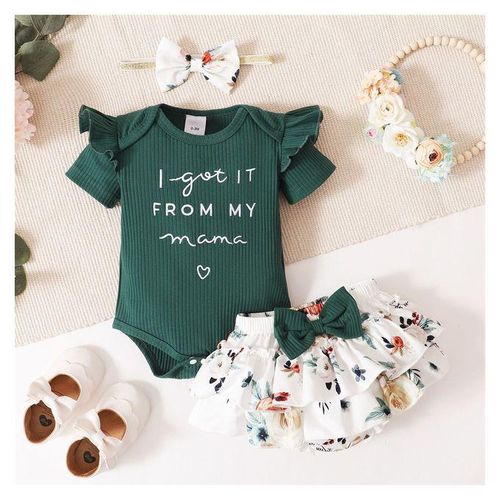 Fashion Newborn Infant Baby Clothes Romper Shorts Set Summer Outfits