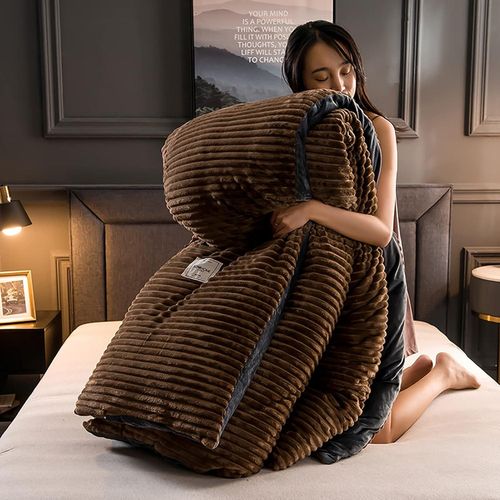 4 Pieces Bedding Set, Duvet Brown
