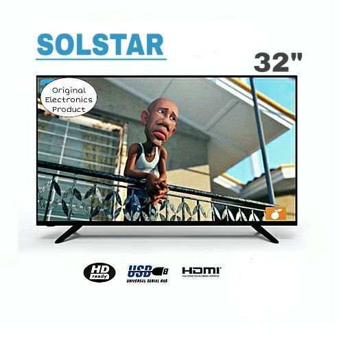 Solstar 32" TV with Inbuilt Free to Air Decoder - Black