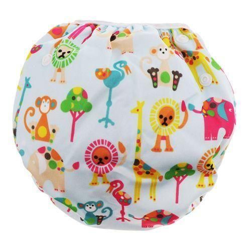 Baby Adjustable Swim Diaper Nappy Reusable Washable Shorts Circus