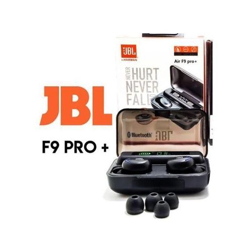 Jbl Earbuds Air F9 Pro + HIFI Quality Bass Improved Bluetooth 5.2 in Black -Buy Now